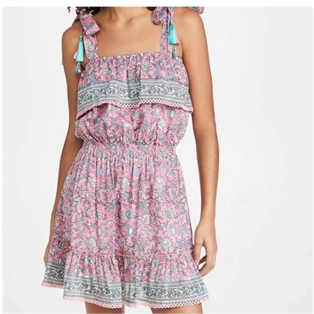 Alicia bell -Floral Pink Midi Dress